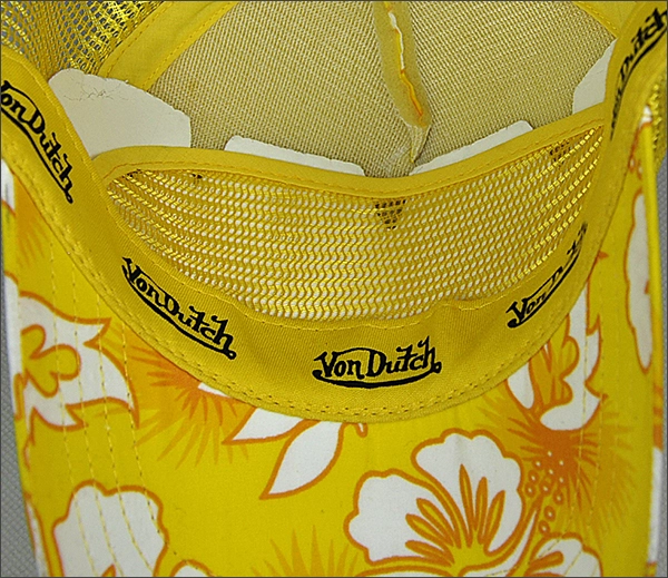 Floral stoffen mesh trucker cap