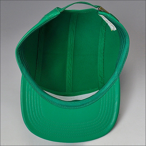 Cuir vert gaufré 5 panneaux