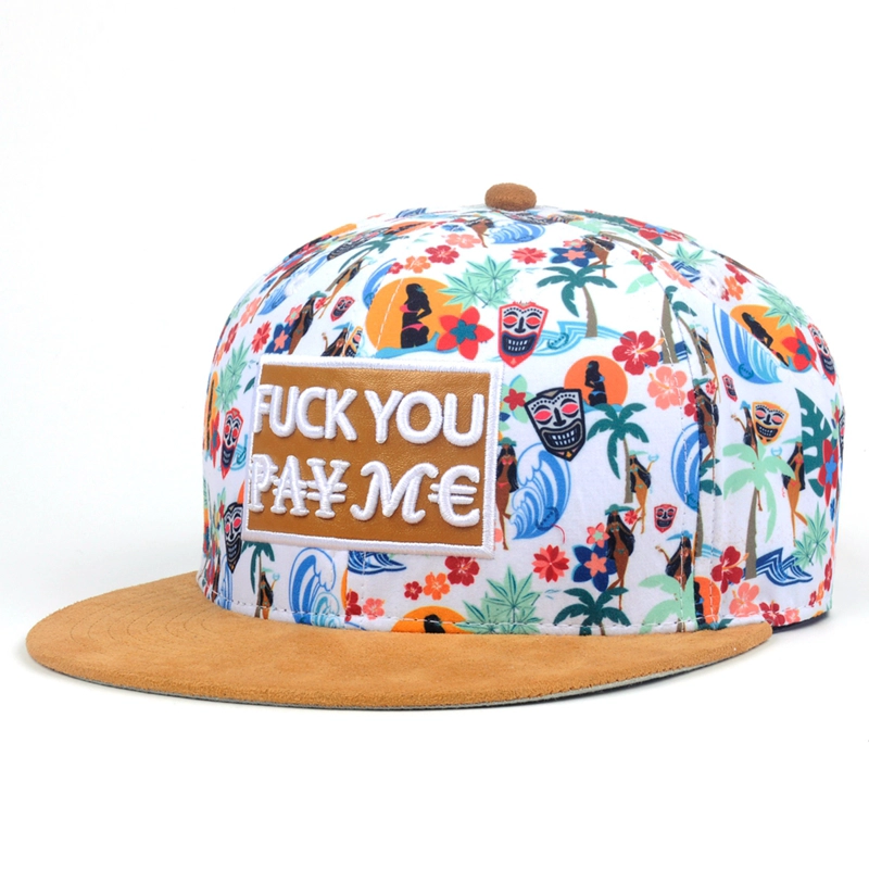 Гавайский шаблон Flat Pro Стиль дешевые Snapback Caps