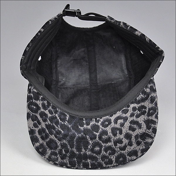 Leopard flat brim snapback caps