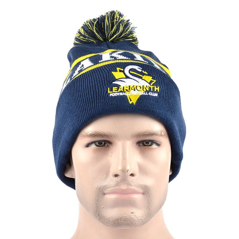 China Man Women Blank Custom Knit Wamr Beanie Winter Hat manufacturer