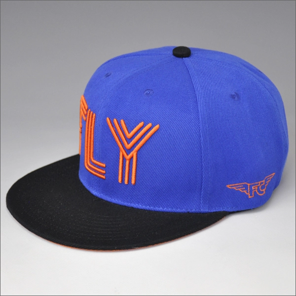 متعددة الألوان نوعية هايت snapback قبعة التطريز قبعة زرقاء