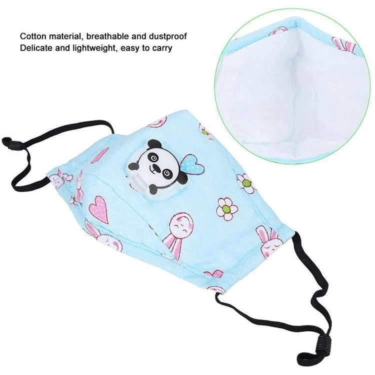 PM2.5 Maschera per bambini bocca con inserto filtro a carbone attivo da 6 pezzi
