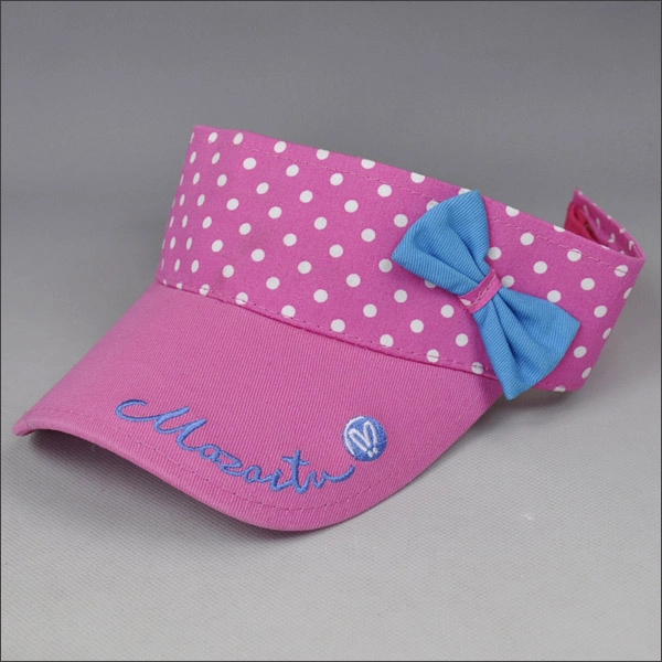 Rosa visiera bowknot del cotone per le ragazze