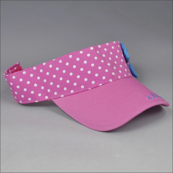 Rosa visiera bowknot del cotone per le ragazze
