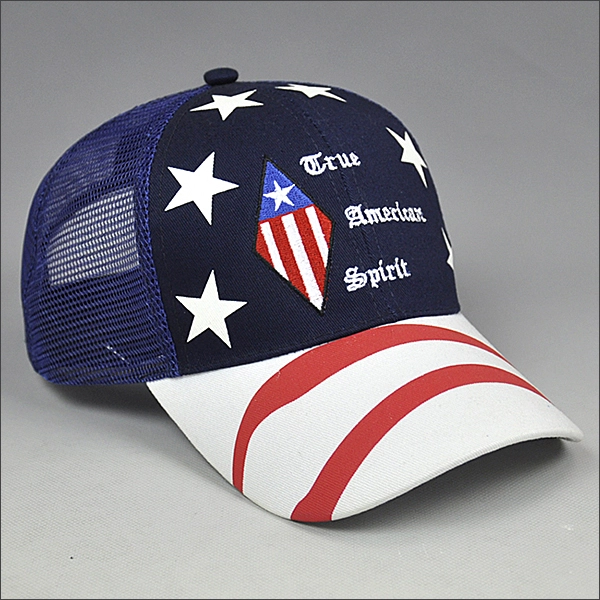 Printing cotton mesh trucker cap