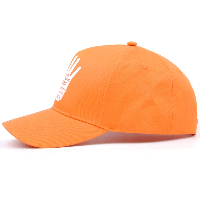 Gorra de béisbol impresa logotipo promocional promocional