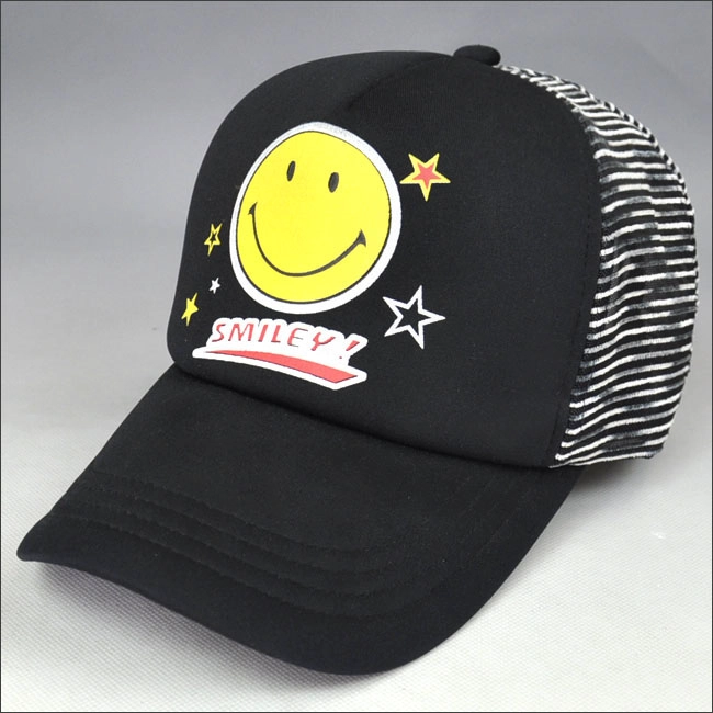Promotional stripe trucker cap