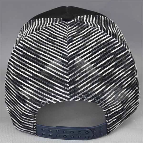 Promotional stripe trucker cap