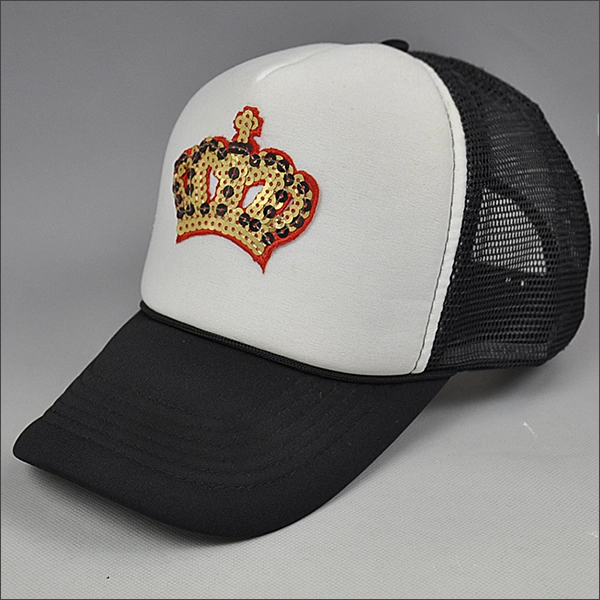 Chine Sequin broderie logo chapeau de camionneur fabricant