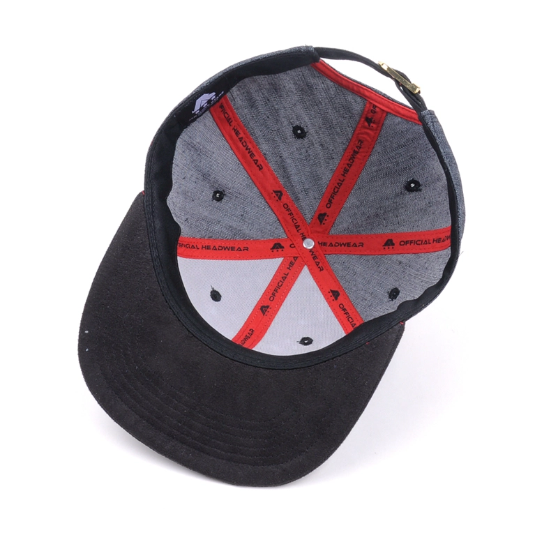 Small order 3d embroidery custom underbrim cap snapback