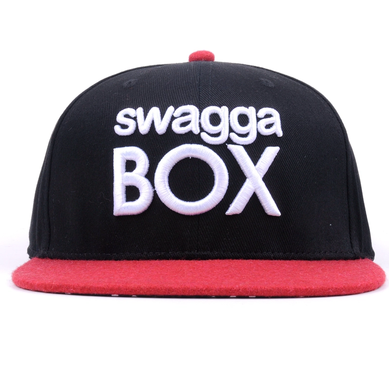 Snapback Caps Hats In Black With Embroidery
