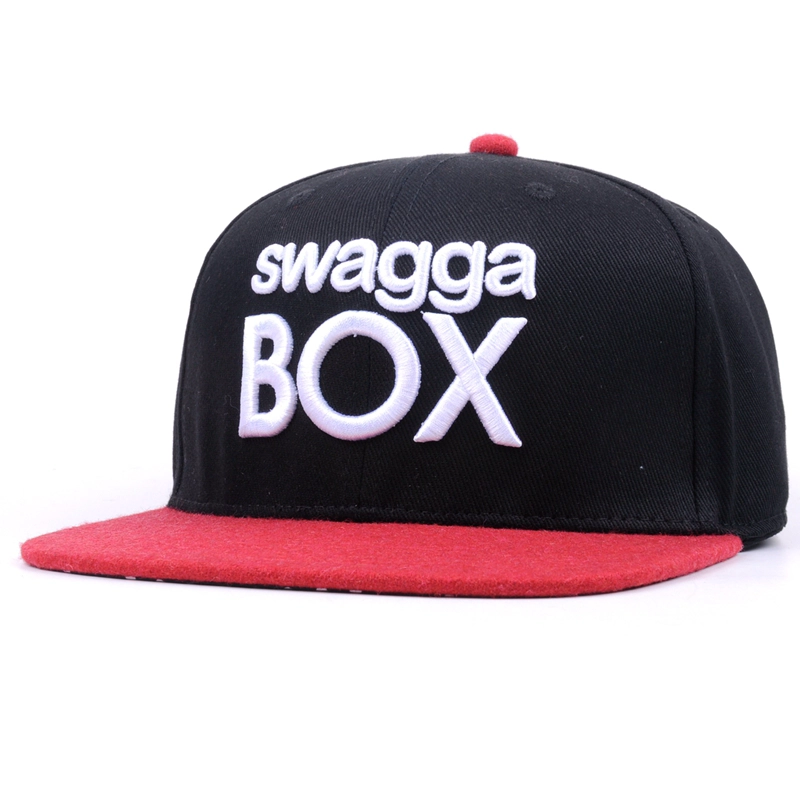 Snapback Caps Hats In Black With Embroidery