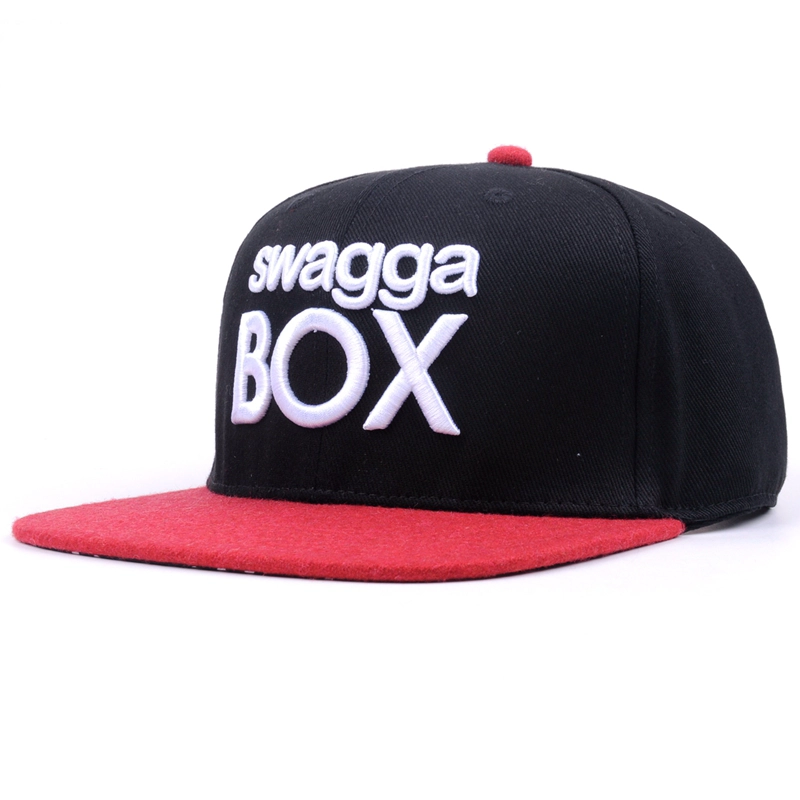 Snapback Caps Hats In Black With Embroidery