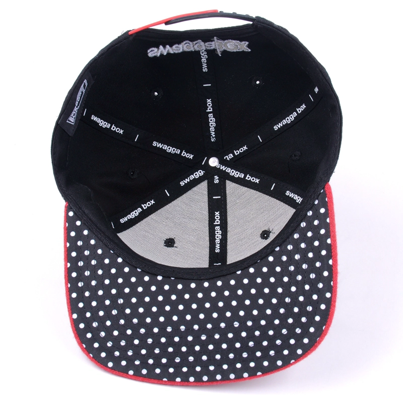 Snapback Caps Hats In Black With Embroidery