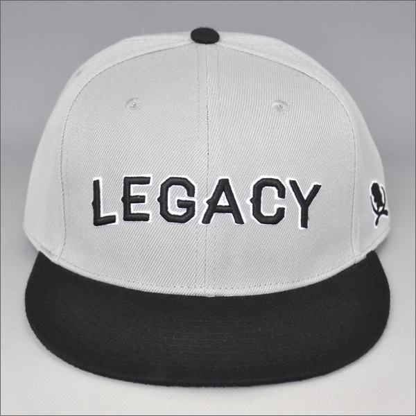 Diseño de encargo del sombrero del Snapback del casquillo plano