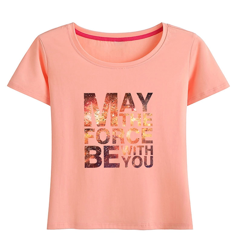 porcelana las mujeres de verano de manga corta cuello redondo camiseta floja fabricante