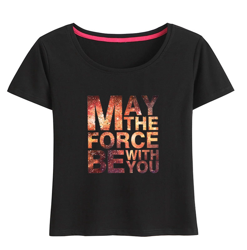 T-shirt a girocollo sciolto manica corta da donna estate
