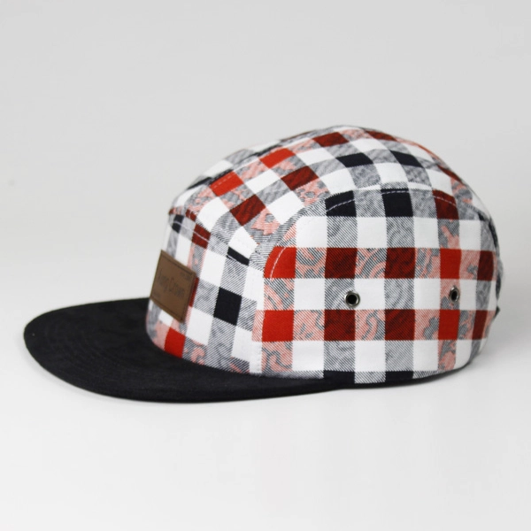 En gros faire votre propre motif d'impression personnalisée 5 panneau chapeaux