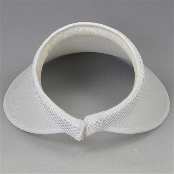 Wide brim PVC sun visor with laser logos