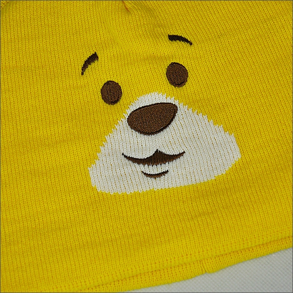 Yellow bear beanie