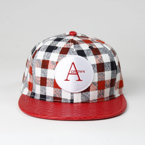 casquillo plano de la bandera americana fabricante China, casquillo de encargo del snapback del bordado con el logotipo