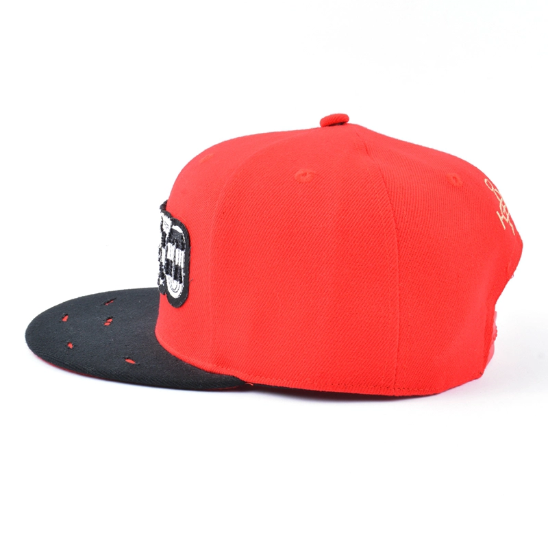 applique logo flat brim snapback hats