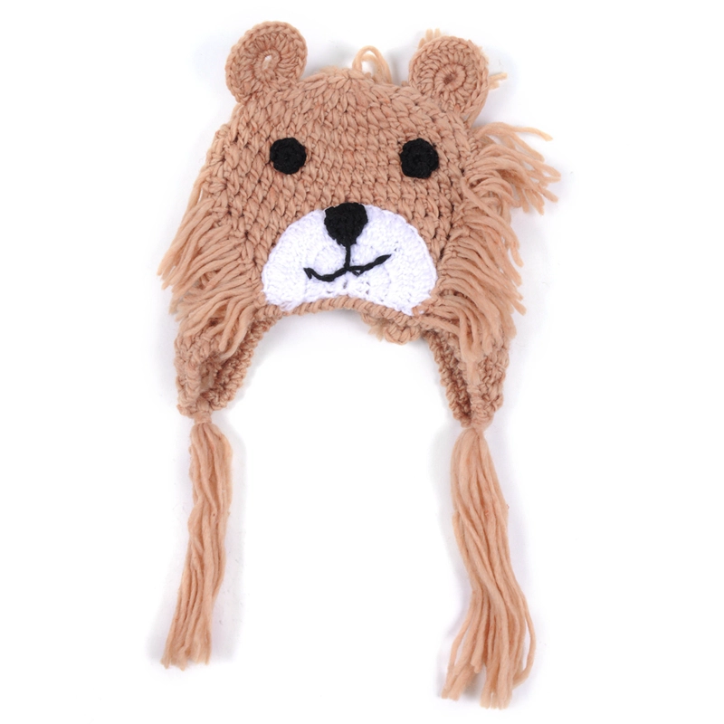 Babymütze und Schal, gestrickte Babymütze