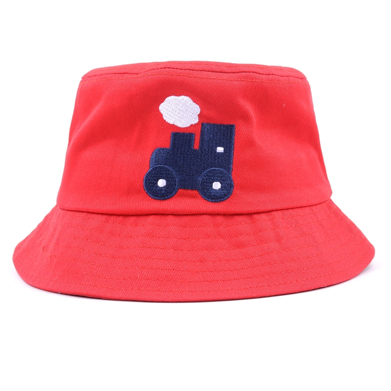baby plain embroidery logo red baby hats bucket hat