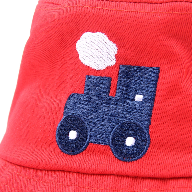 baby plain embroidery logo red baby hats bucket hat