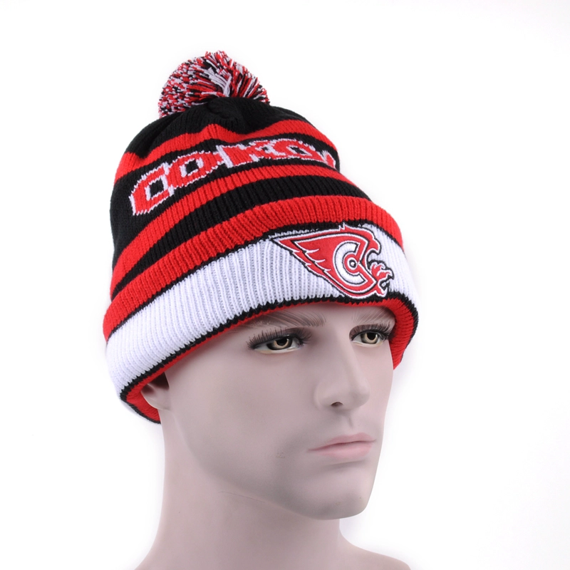 Beanie Hut mit benutzerdefinierten Label, Stickerei Beanie Hut