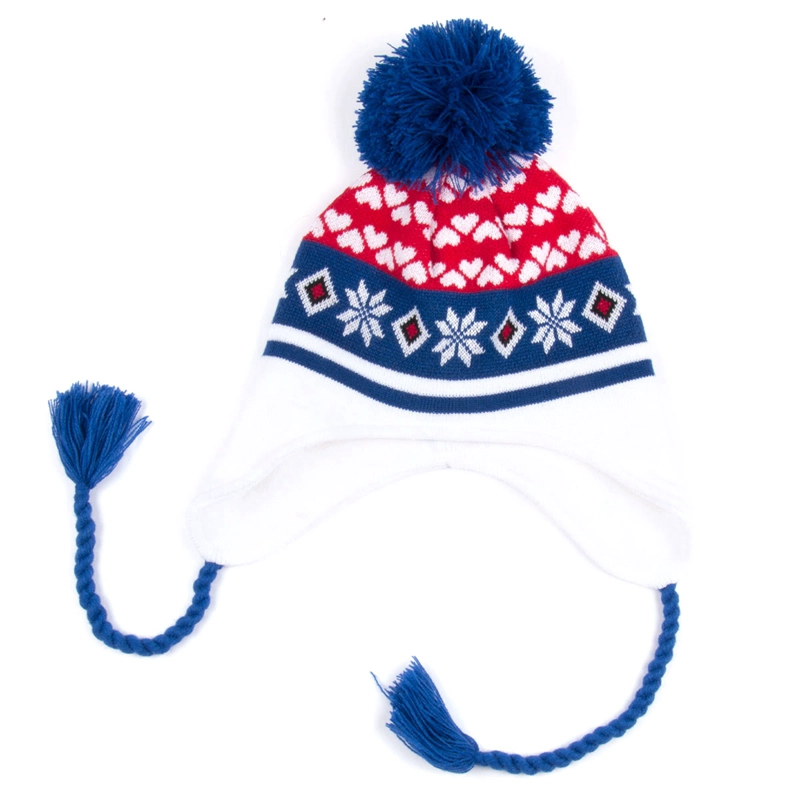 cappello beanie in china con pom pom in pelliccia