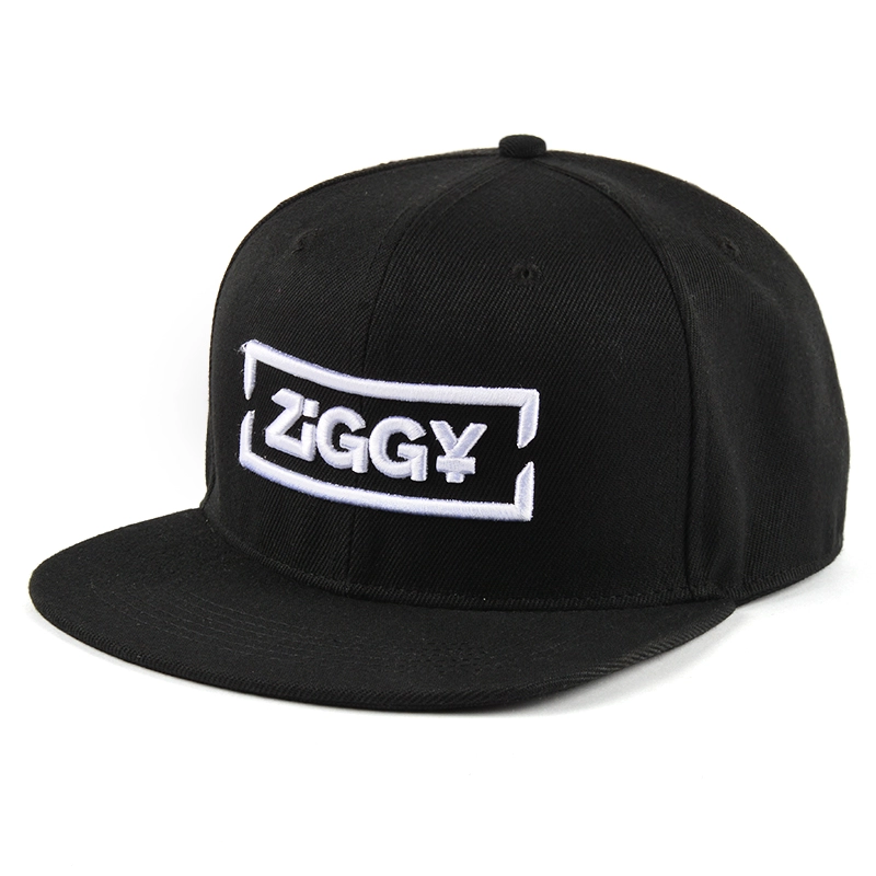 black 3d embroidery snapback hats custom manufacturer china