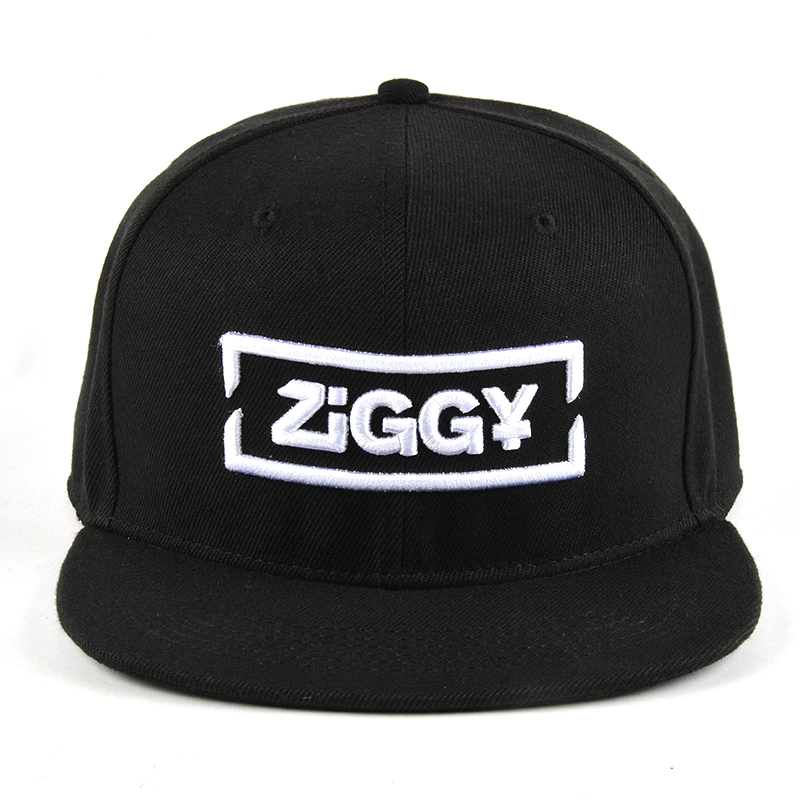 black 3d embroidery snapback hats custom manufacturer china