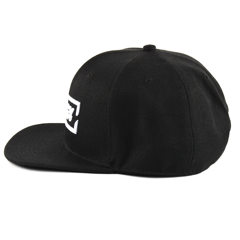 black 3d embroidery snapback hats custom manufacturer china