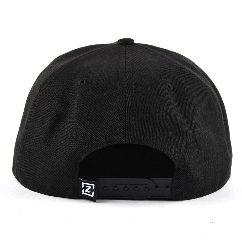 black 3d embroidery snapback hats custom manufacturer china