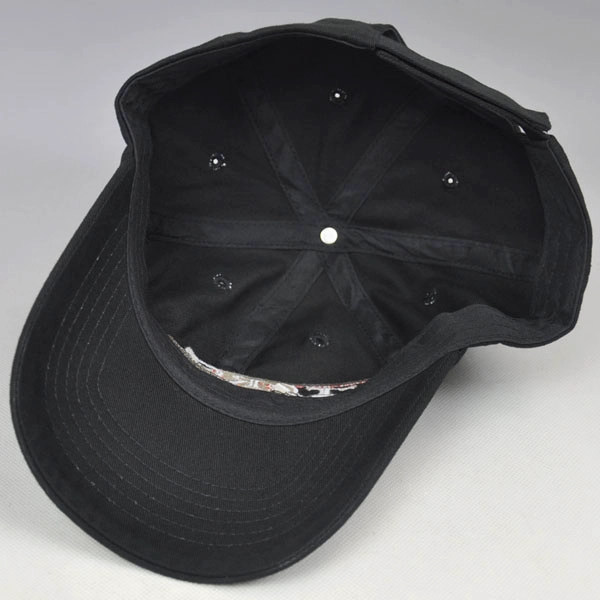 tampão basebal bordado preto