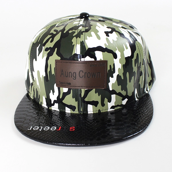 porcelana camo blanco de ala plana tapa / snapback sombreros fabricante