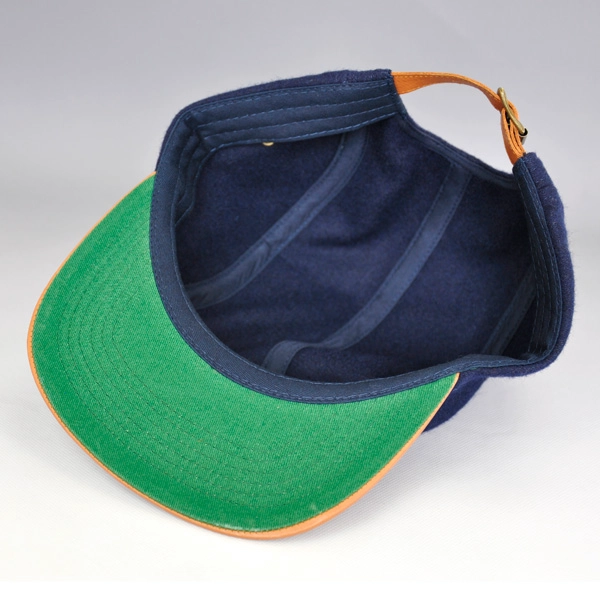 جلدية فارغة strapback 5 لوحات القبعات