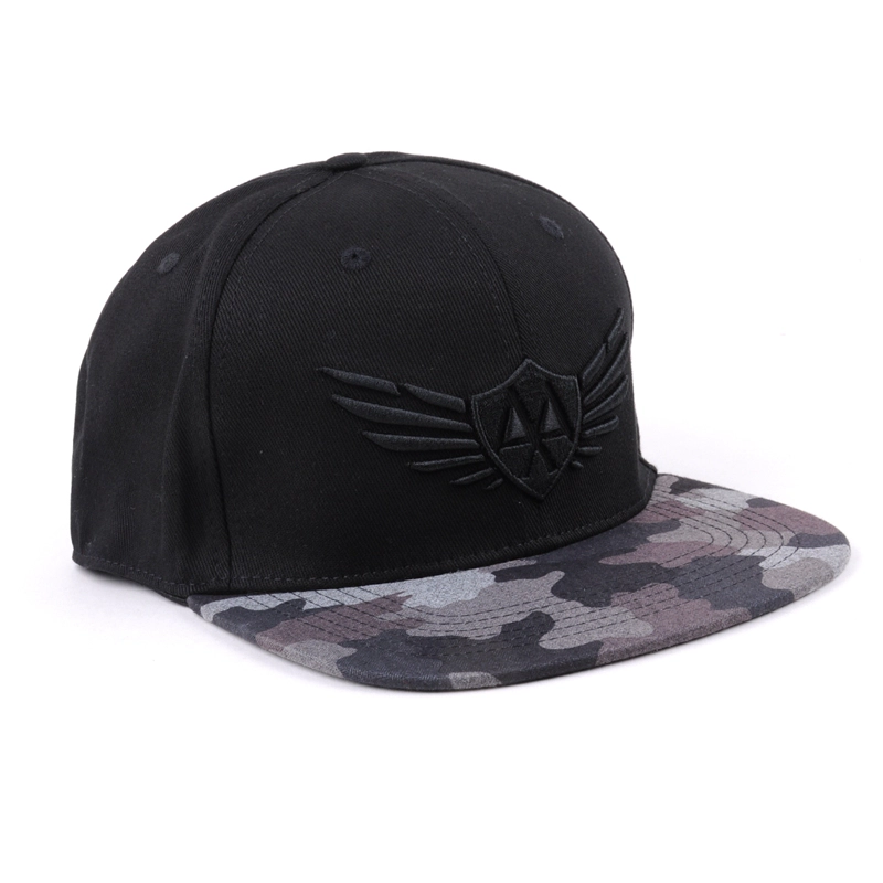 camo brim κεντήματα flexfit snapback προσαρμοσμένα καπέλα