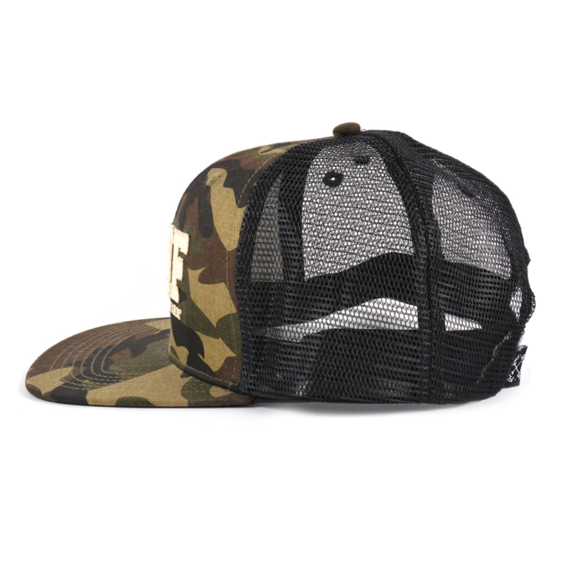 camo trucker caps maglia logo design del cappello