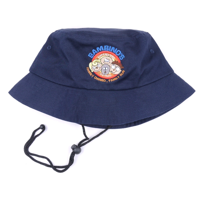 custom baby embroidery bucket caps design baby caps factory china