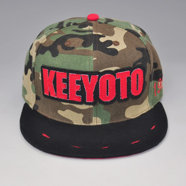 benutzerdefinierte camo leer Spitzen Hut Snapback Kappe