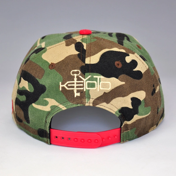 benutzerdefinierte camo leer Spitzen Hut Snapback Kappe