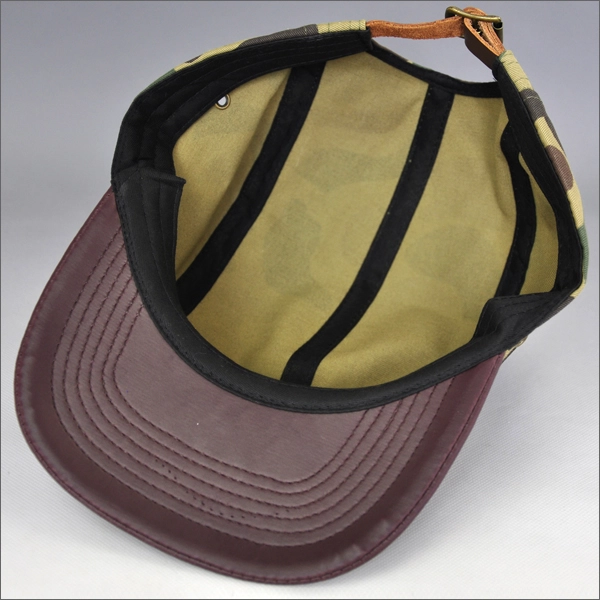 camo stampa personalizzati cappelli 5 pannelli in pelle