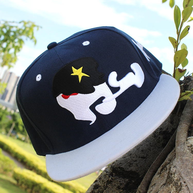 custom design hat,cheap flat brim snapback cap