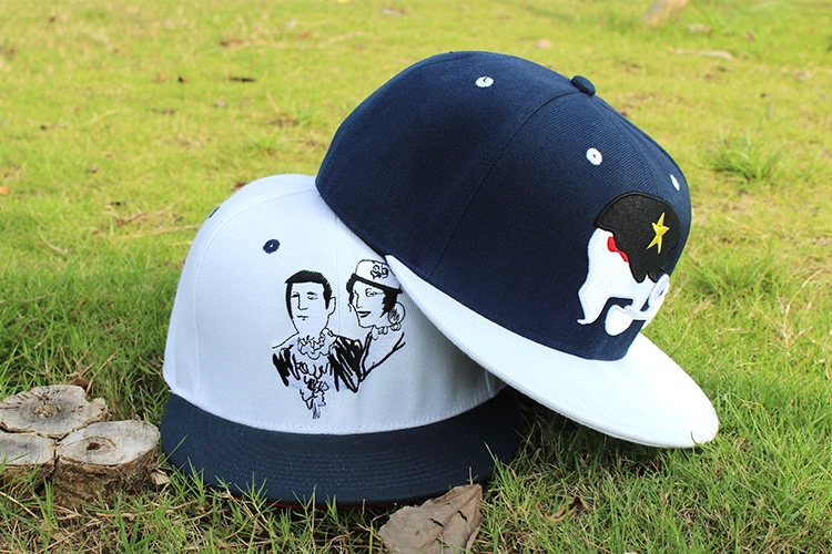 custom design hat,cheap flat brim snapback cap