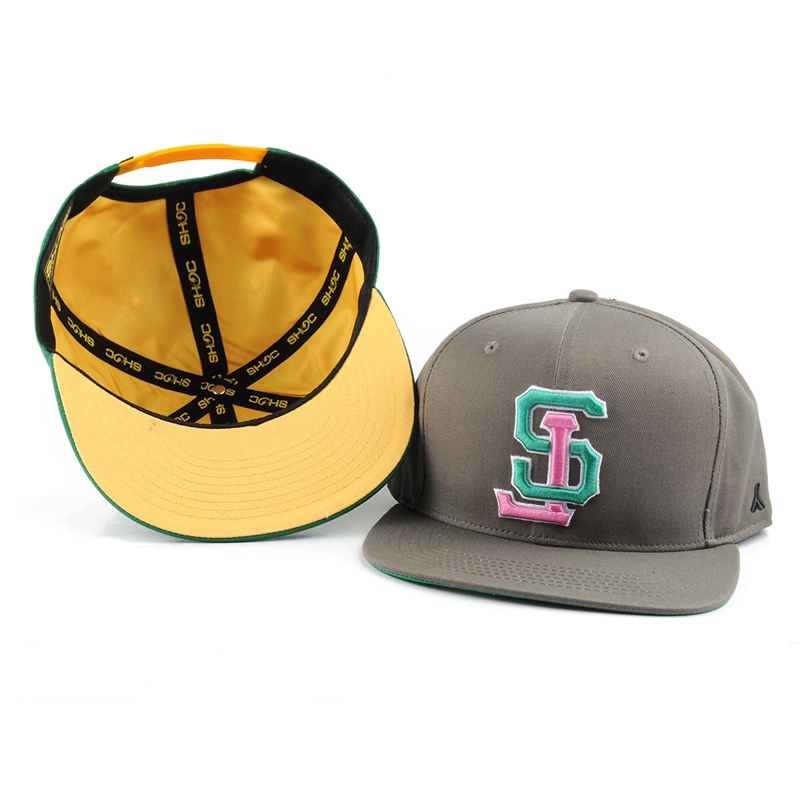 op maat geborduurde platte bill snapback hoeden china