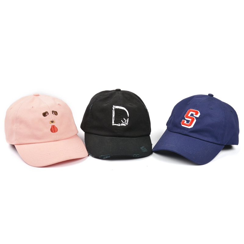 カスタム刺繍ロゴ野球帽お父さん帽子