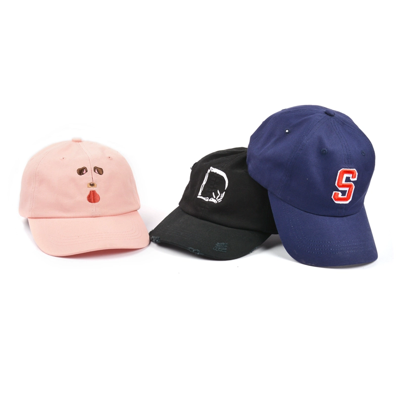 カスタム刺繍ロゴ野球帽お父さん帽子